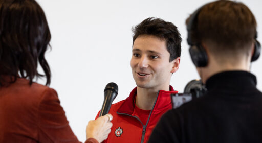 Sascha Lehmann during Media Coaching
